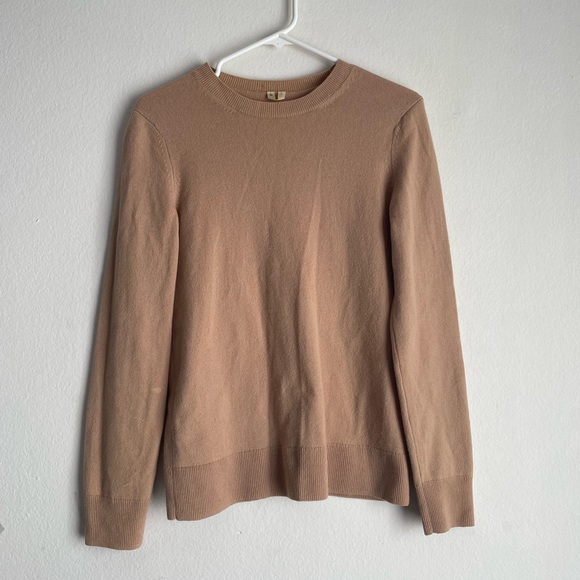 Arket Sweaters - Arket camel tan cashmere crew neck sweater